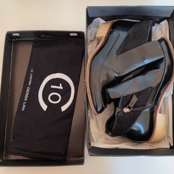 Derek Lam Suede and Leather Ankle Boots - Picture 2 of 6